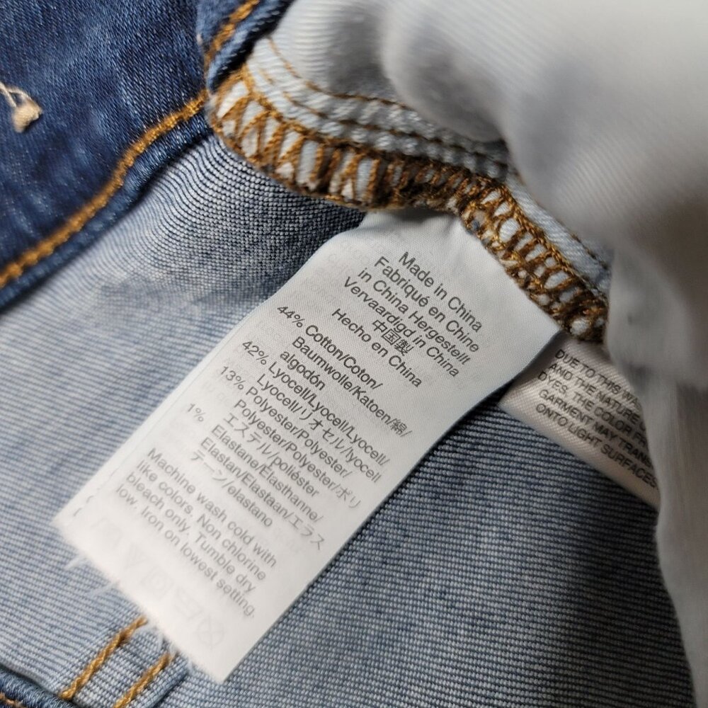 Madewell 9" mid-rise skinny button fly jeans size 34 Petite style AB046 - Picture 7 of 12
